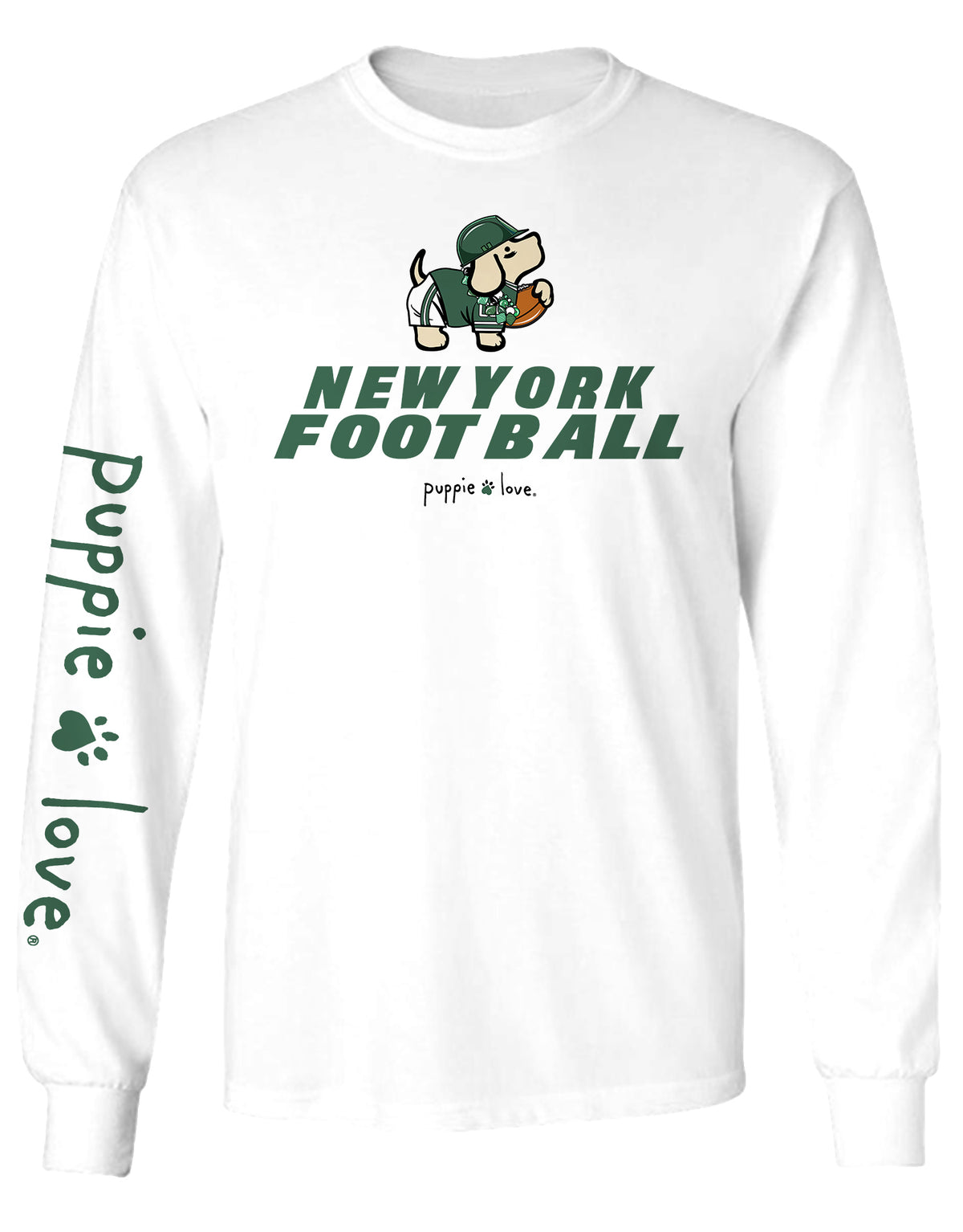 NEW YORK FOOTBALL PUP (GREEN), ADULT LS