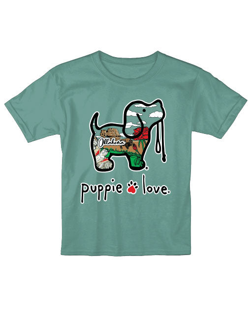 PASTEL OKLAHOMA PUP, YOUTH SS - Puppie Love