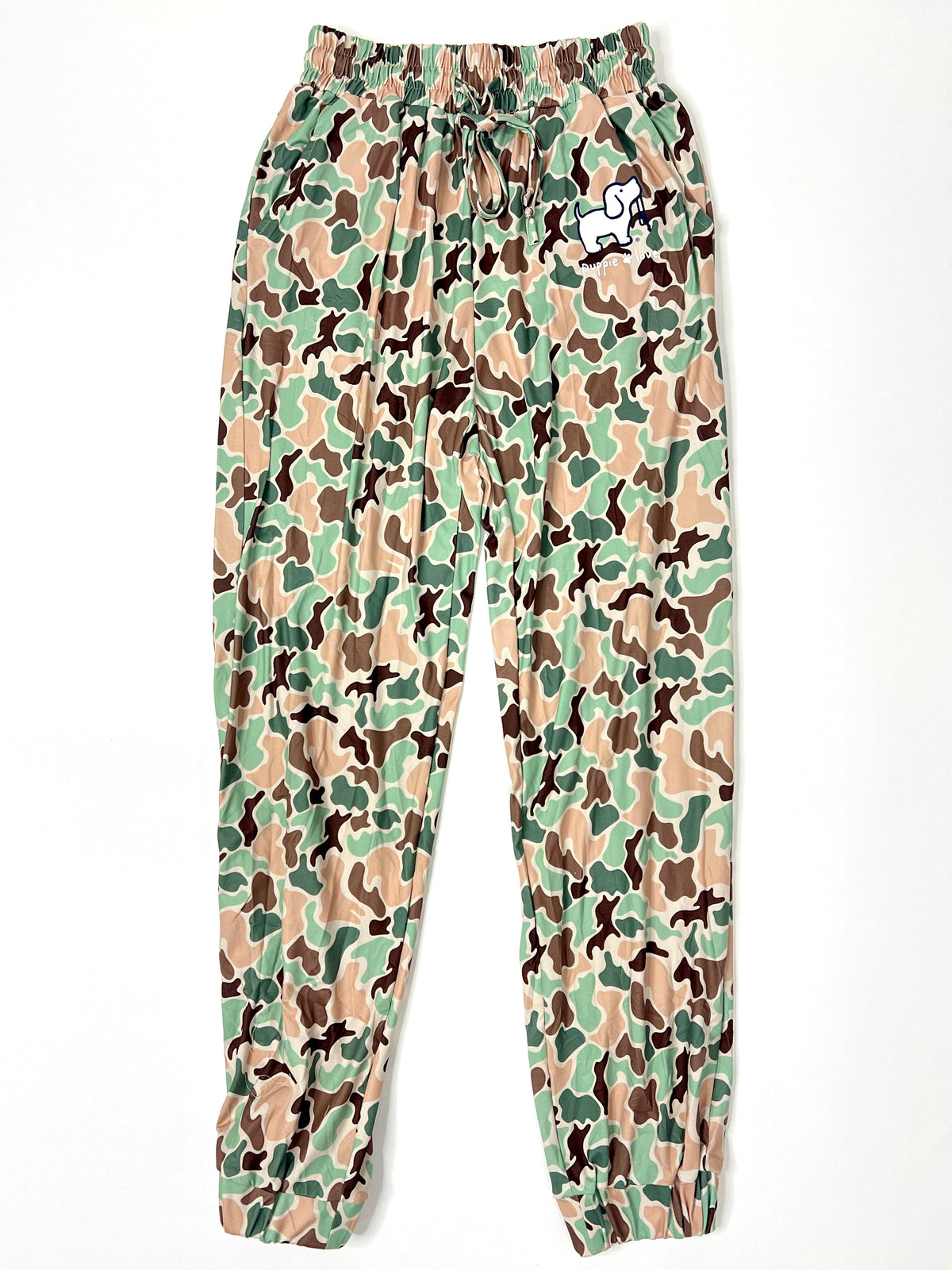 OLD SCHOOL CAMO PUP LOUNGE PANTS