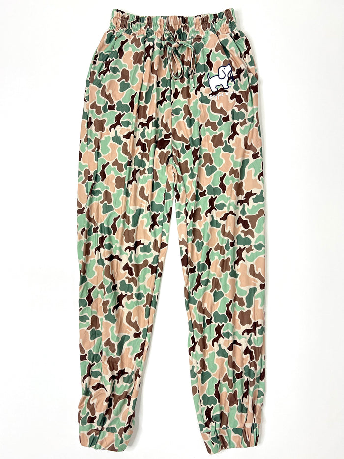 OLD SCHOOL CAMO PUP LOUNGE PANTS