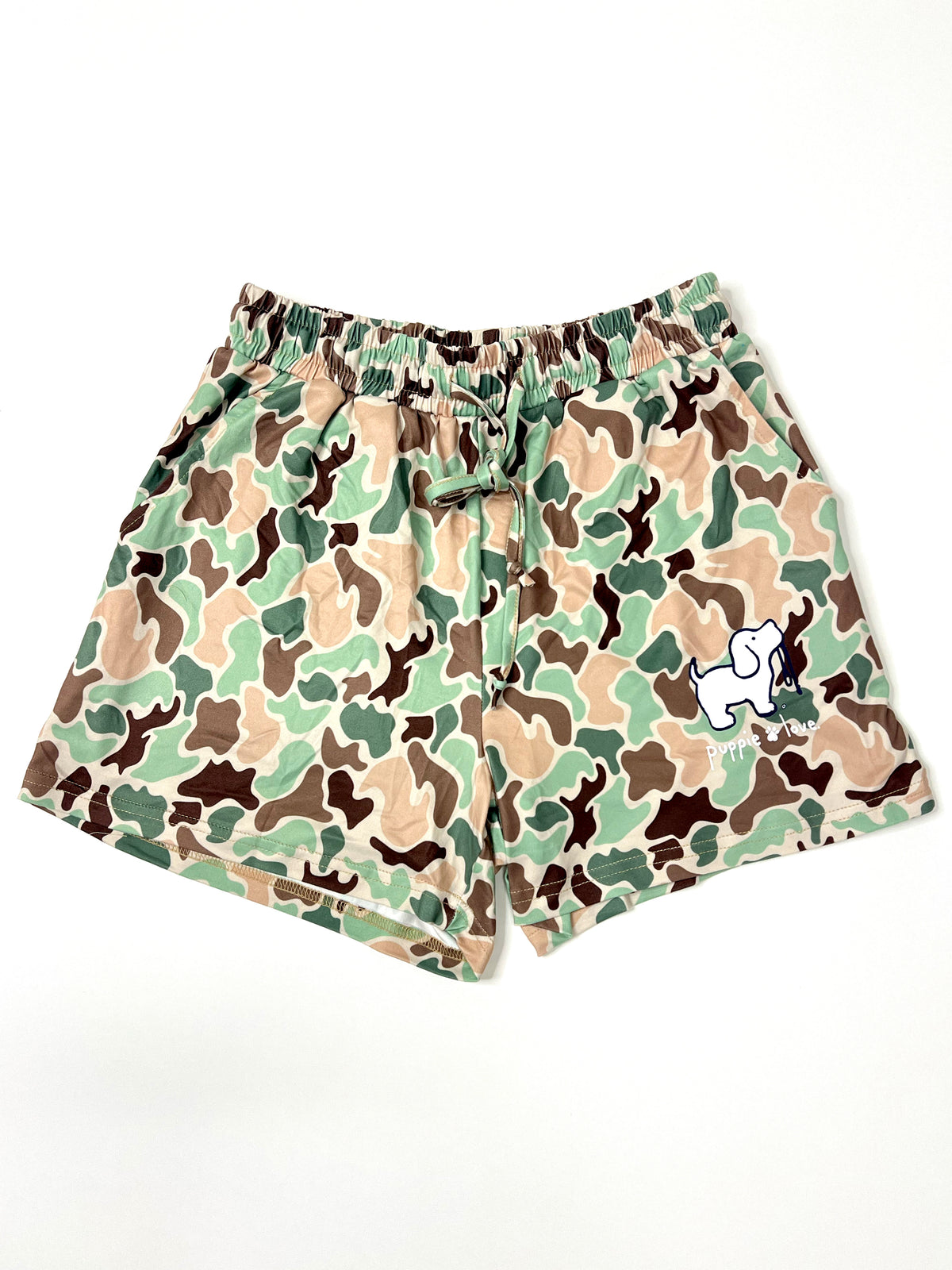 OLD SCHOOL CAMO PUP LOUNGE SHORTS
