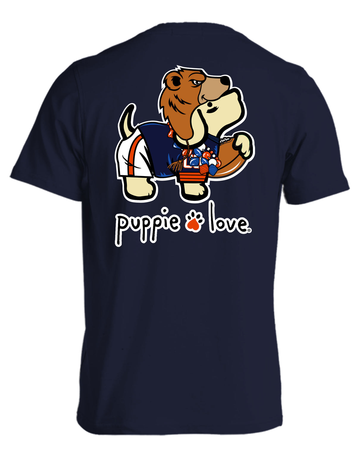 ORANGE AND NAVY MASCOT PUP - Puppie Love