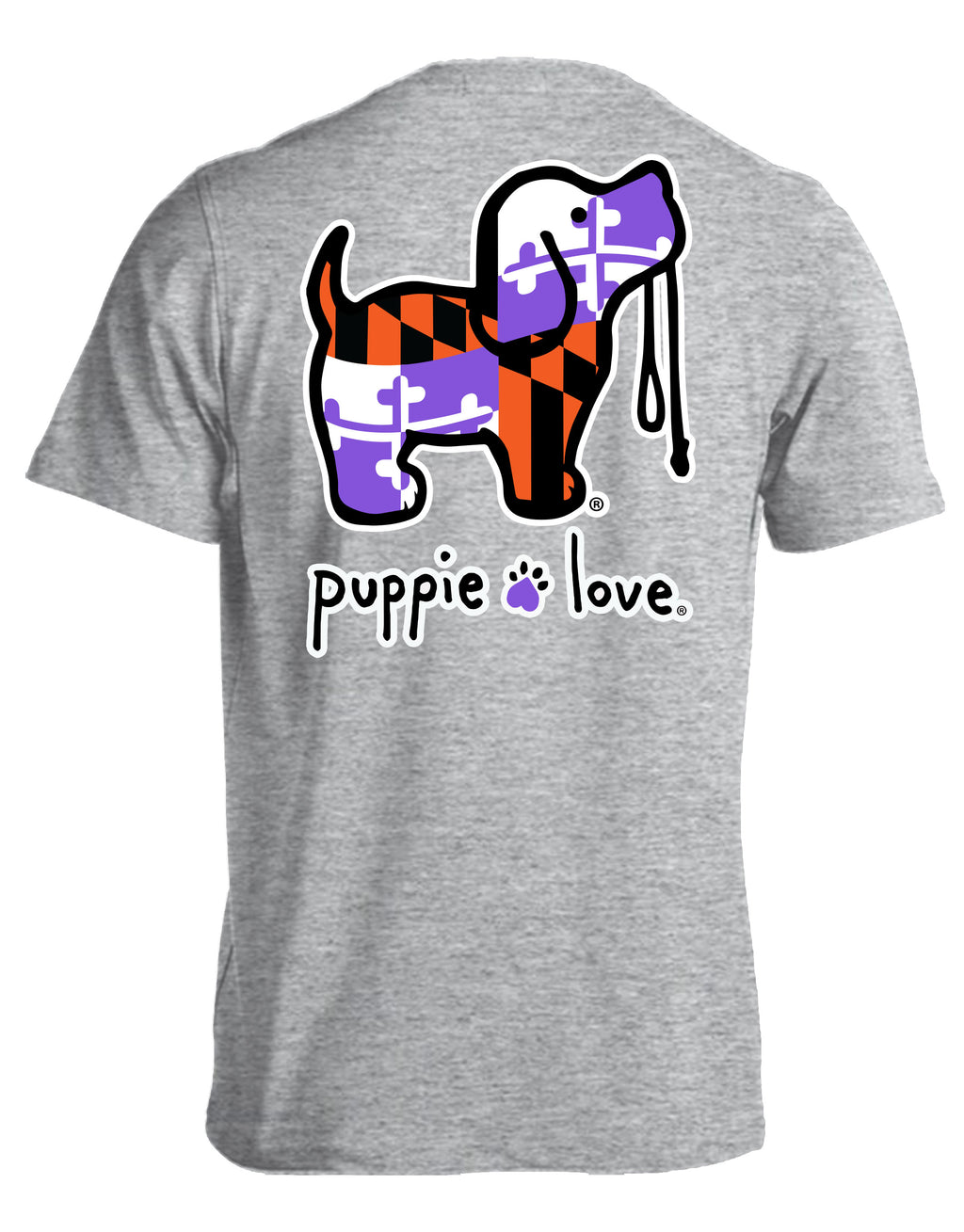 ORANGE PURPLE MD FLAG PUP - Puppie Love