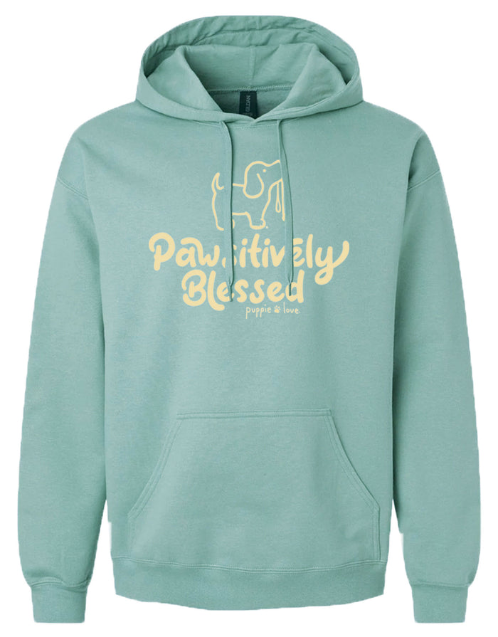 PAWSITIVELY BLESSED PUP, ADULT HOODIE