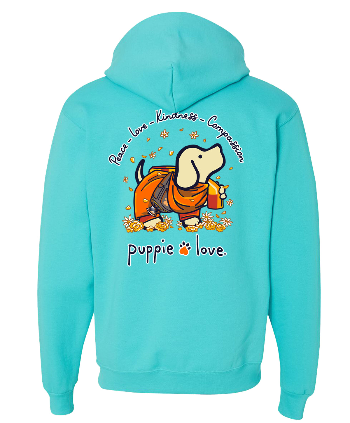 PEACE WALK PUP, ADULT HOODIE - Puppie Love