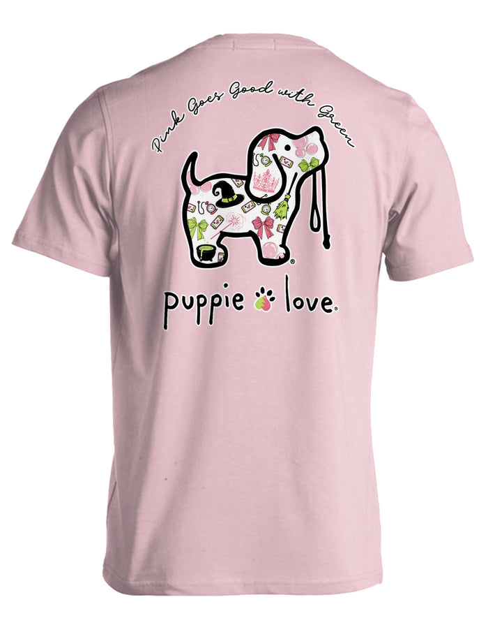 PINK AND GREEN PUP