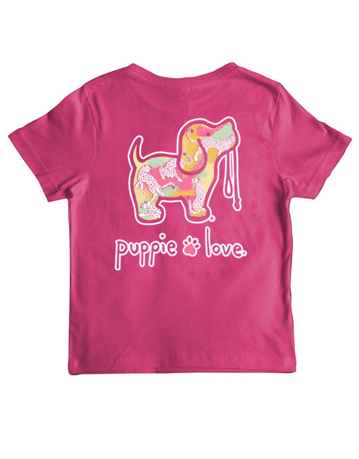 PINK LEOPARD PUP, YOUTH SS - Puppie Love