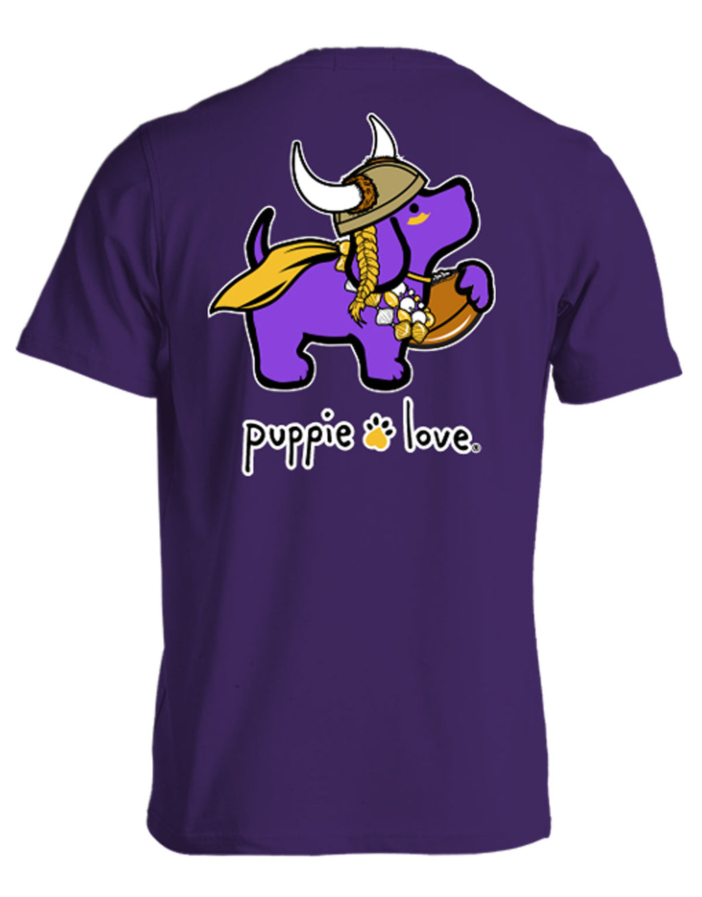 PURPLE AND GOLD MASCOT PUP - Puppie Love