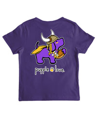 PURPLE AND GOLD MASCOT PUP, YOUTH SS