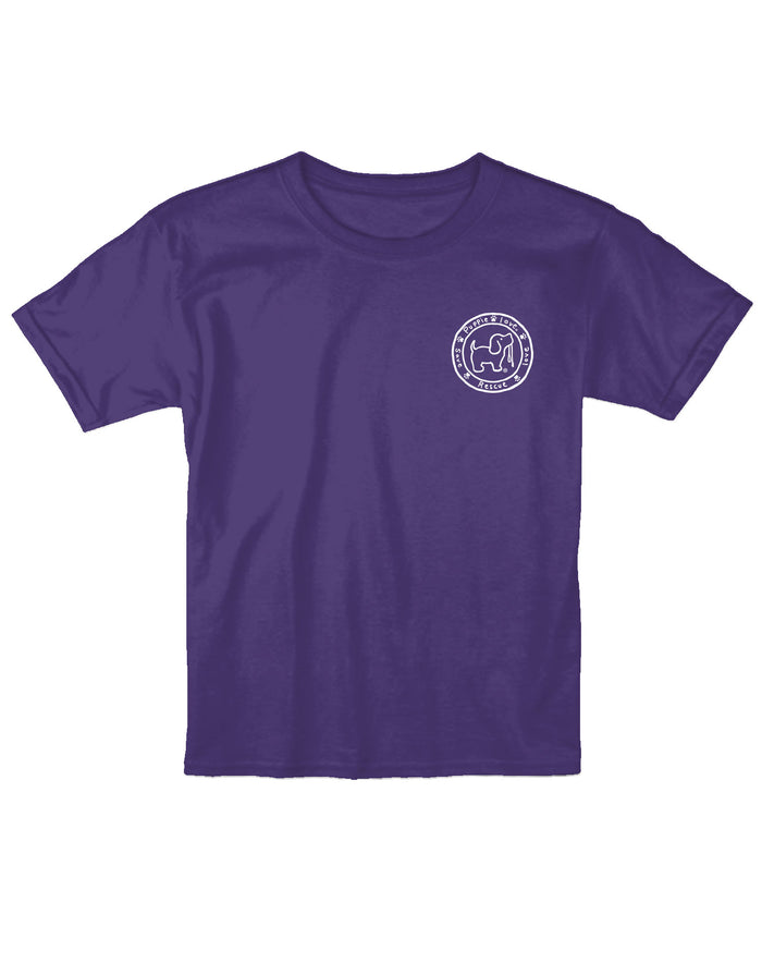 PURPLE AND GOLD MASCOT PUP, YOUTH SS