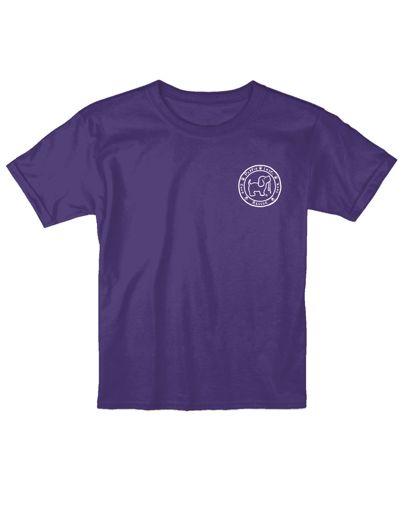 PURPLE AND GOLD MASCOT PUP, YOUTH SS
