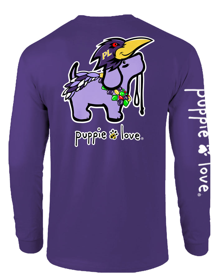 PURPLE MASCOT PUP, ADULT LS - Puppie Love