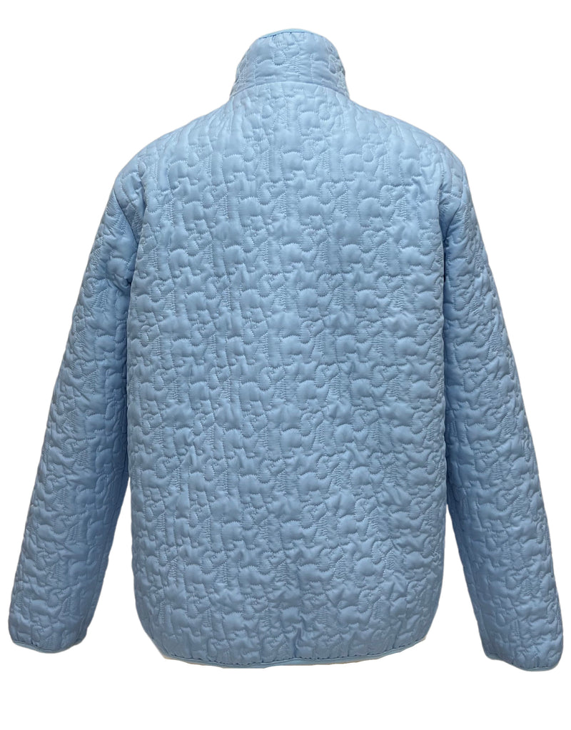 QUILTED JACKET, LIGHT BLUE - Puppie Love