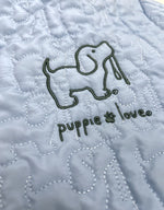 QUILTED JACKET, LIGHT BLUE - Puppie Love
