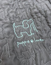 QUILTED JACKET, CHARCOAL - Puppie Love