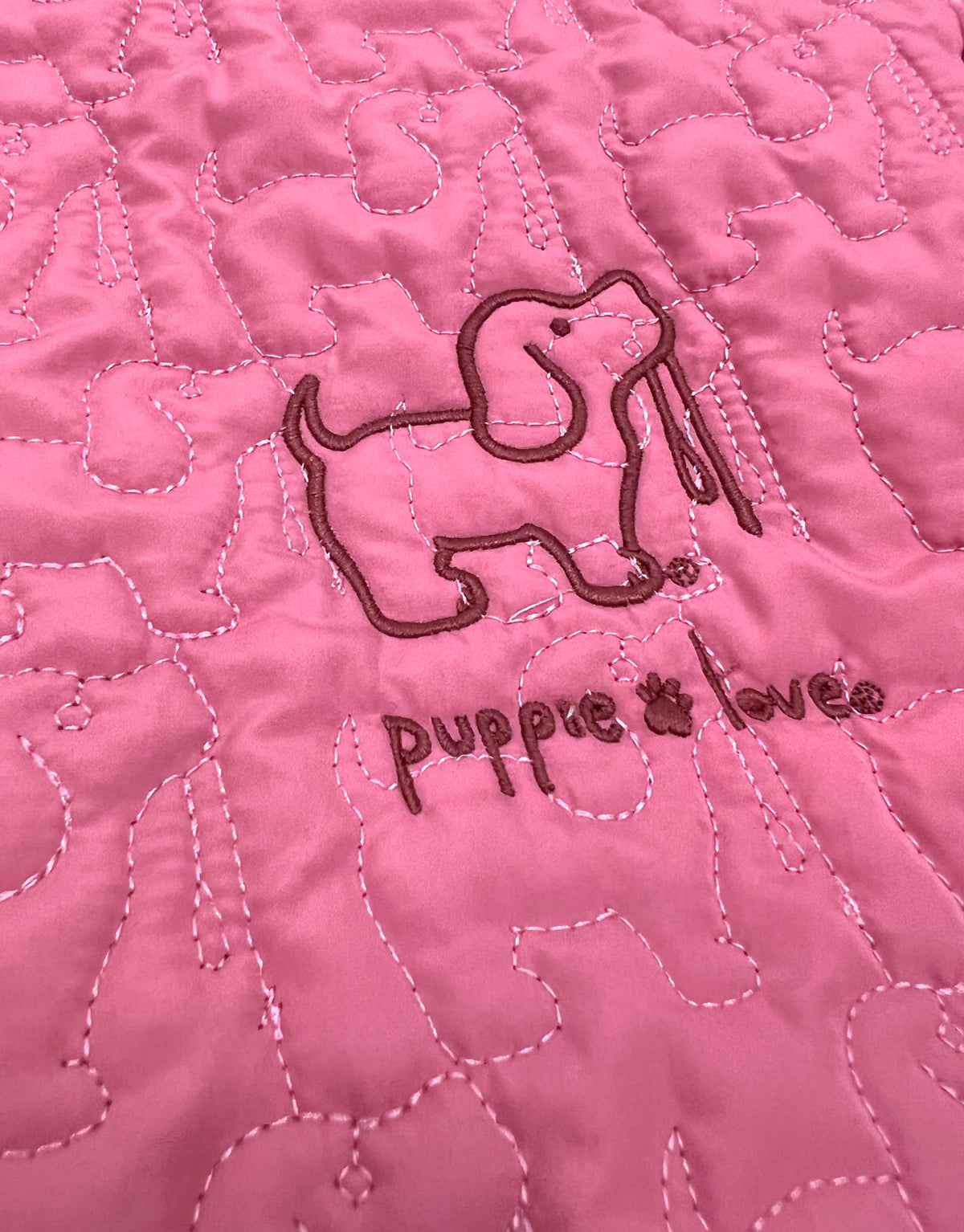 QUILTED JACKET, PINK - Puppie Love