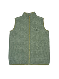 QUILTED VEST, OLIVE - Puppie Love