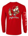 RED AND GOLD MASCOT PUP, ADULT LS (PRINTED TO ORDER) - Puppie Love