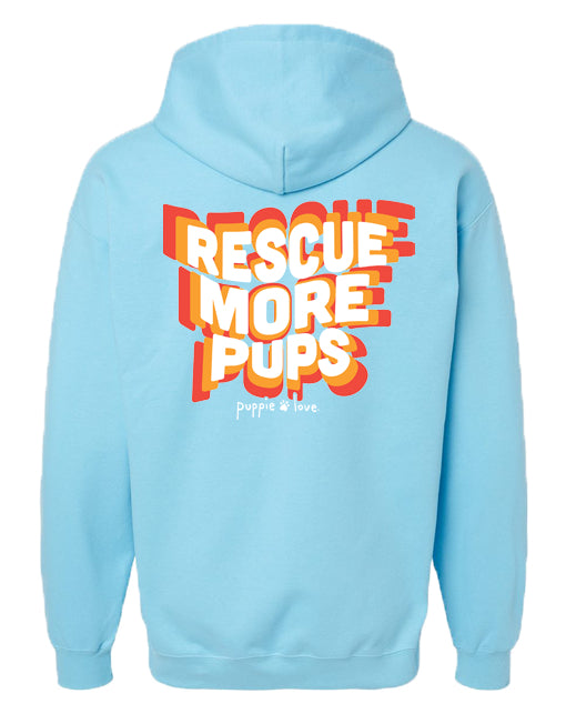 RESCUE MORE PUPS, ADULT HOODIE - Puppie Love