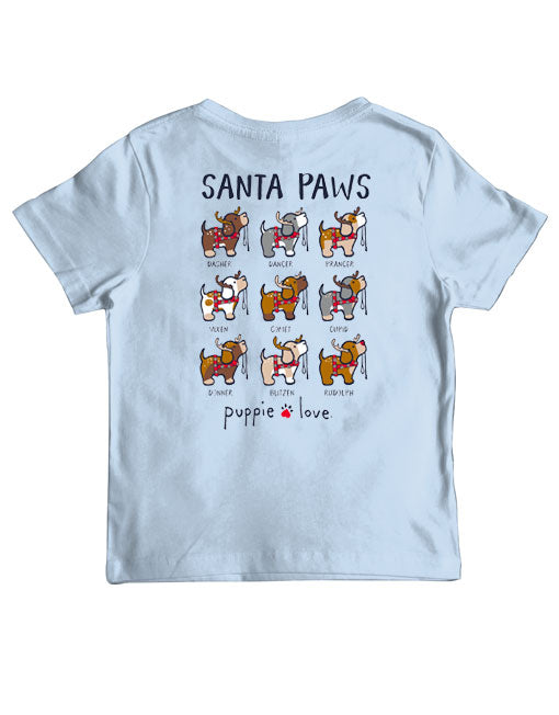 SANTA PAWS REINDEER PUPS, YOUTH SS - Puppie Love