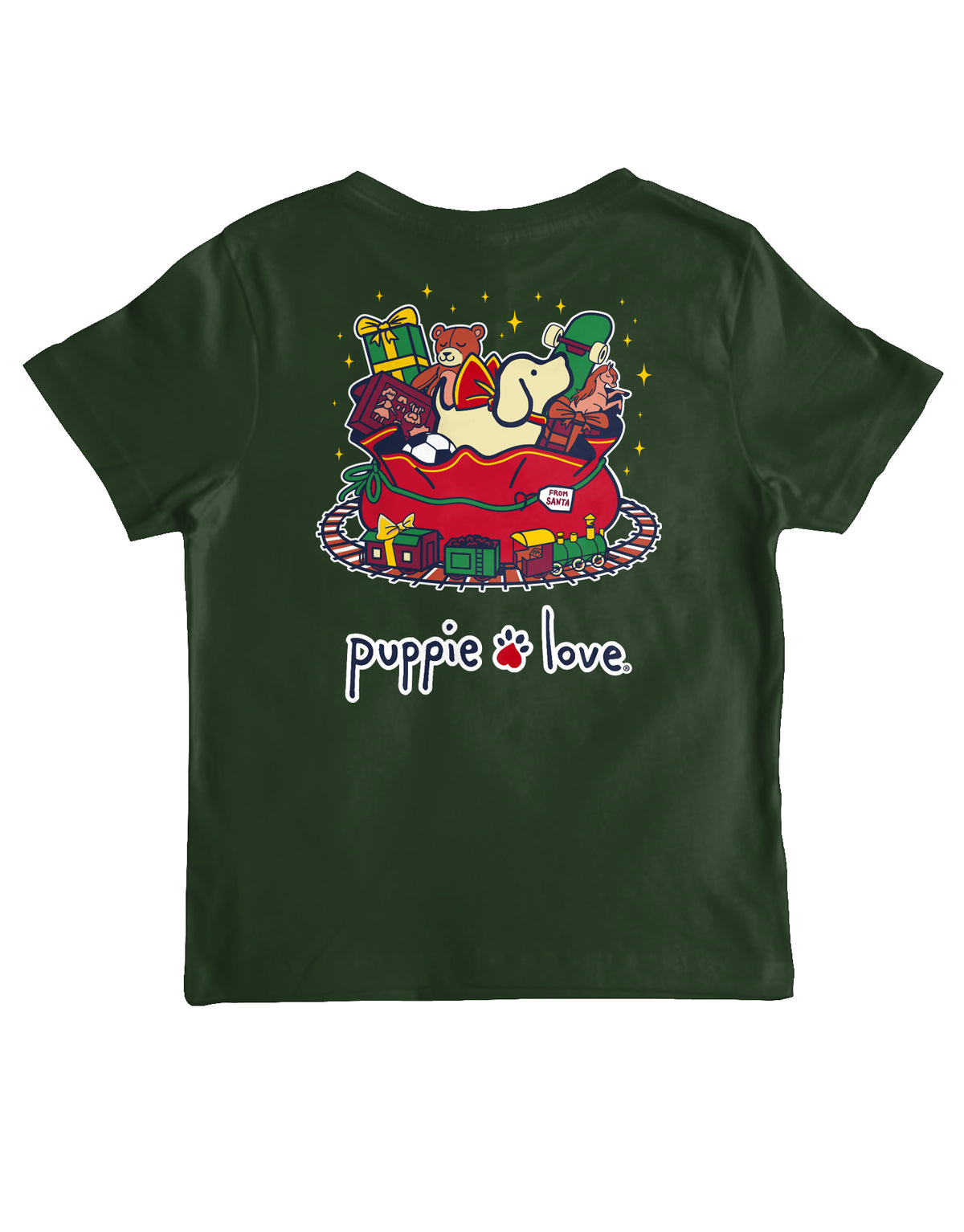 SANTA'S TOY BAG PUP, YOUTH SS PUPPIE LOVE
