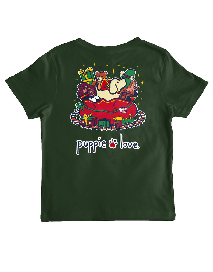 SANTA'S TOY BAG PUP, YOUTH SS PUPPIE LOVE