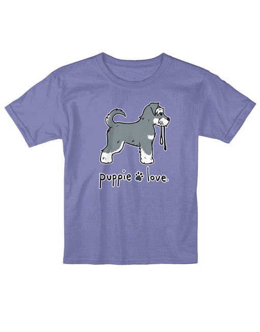 SCHNAUZER PUP (SALT & PEPPER), YOUTH SS (PRINTED TO ORDER) - Puppie Love