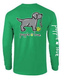 SILVER LAB PUP, ADULT LS (PRINTED TO ORDER) - Puppie Love