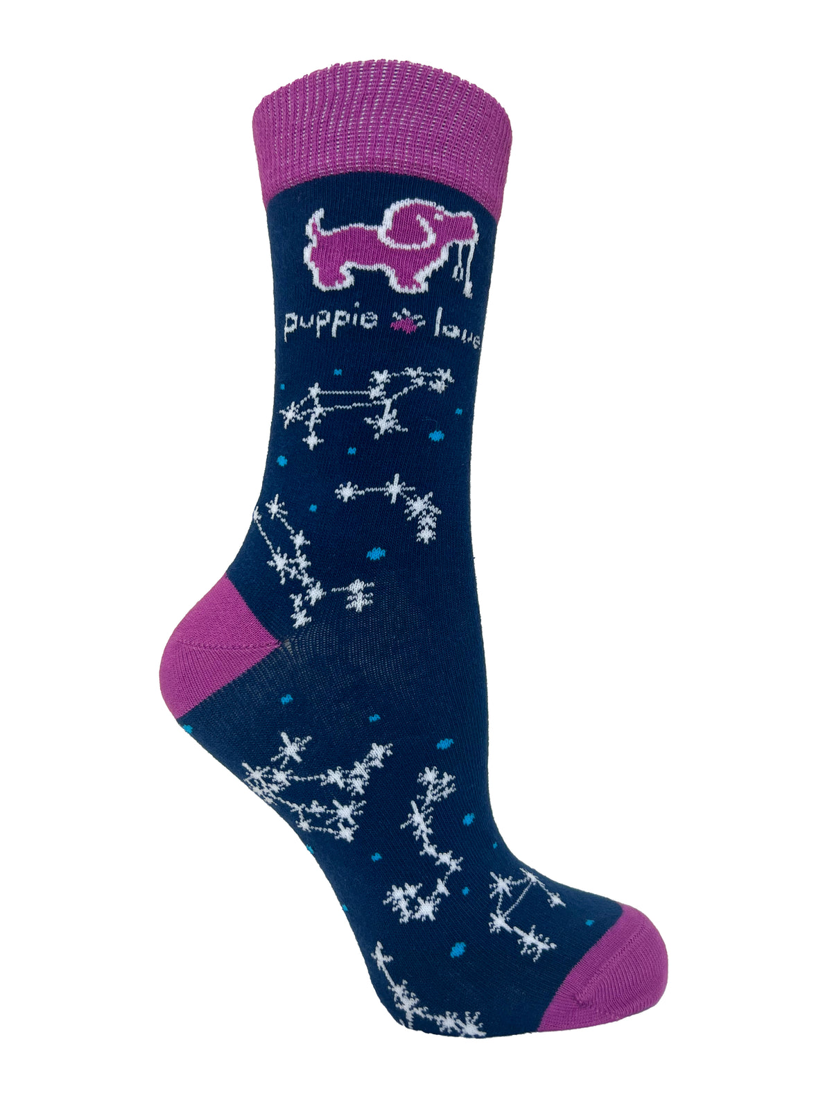 ADULT CREW SOCK, CONSTELLATION PUP - Puppie Love