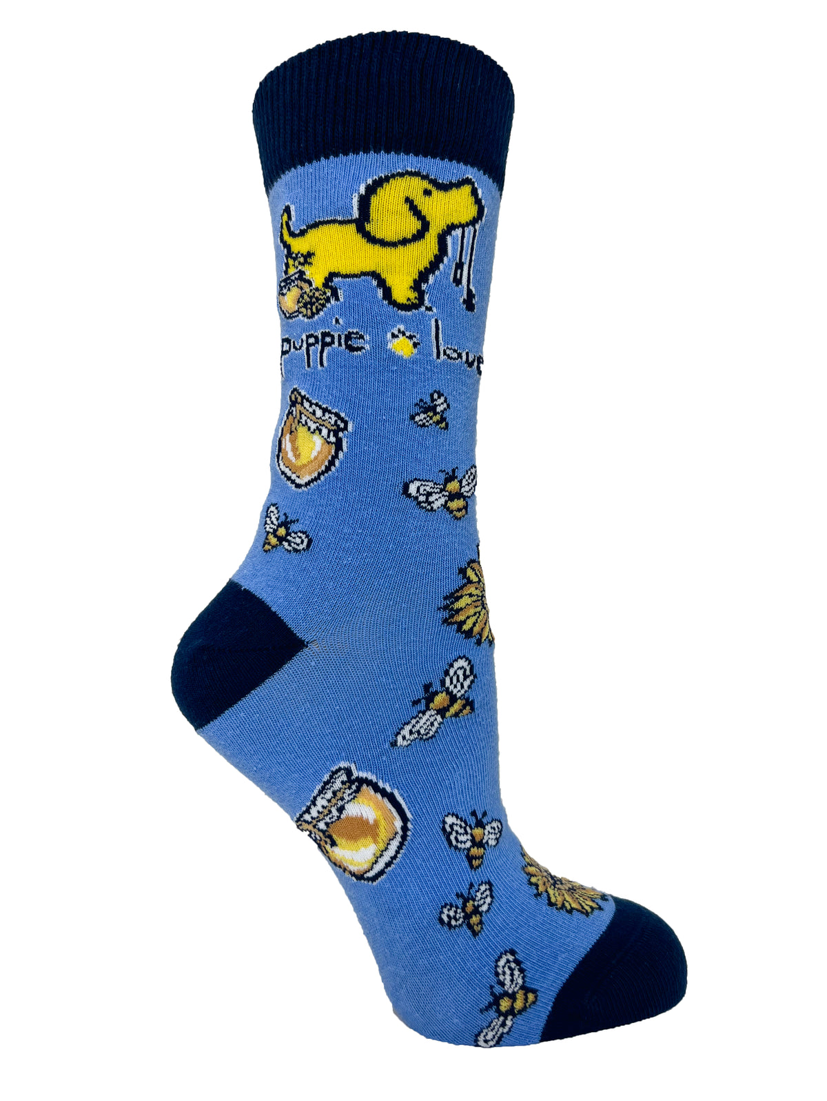 ADULT CREW SOCK, HONEY BEE PUP - Puppie Love