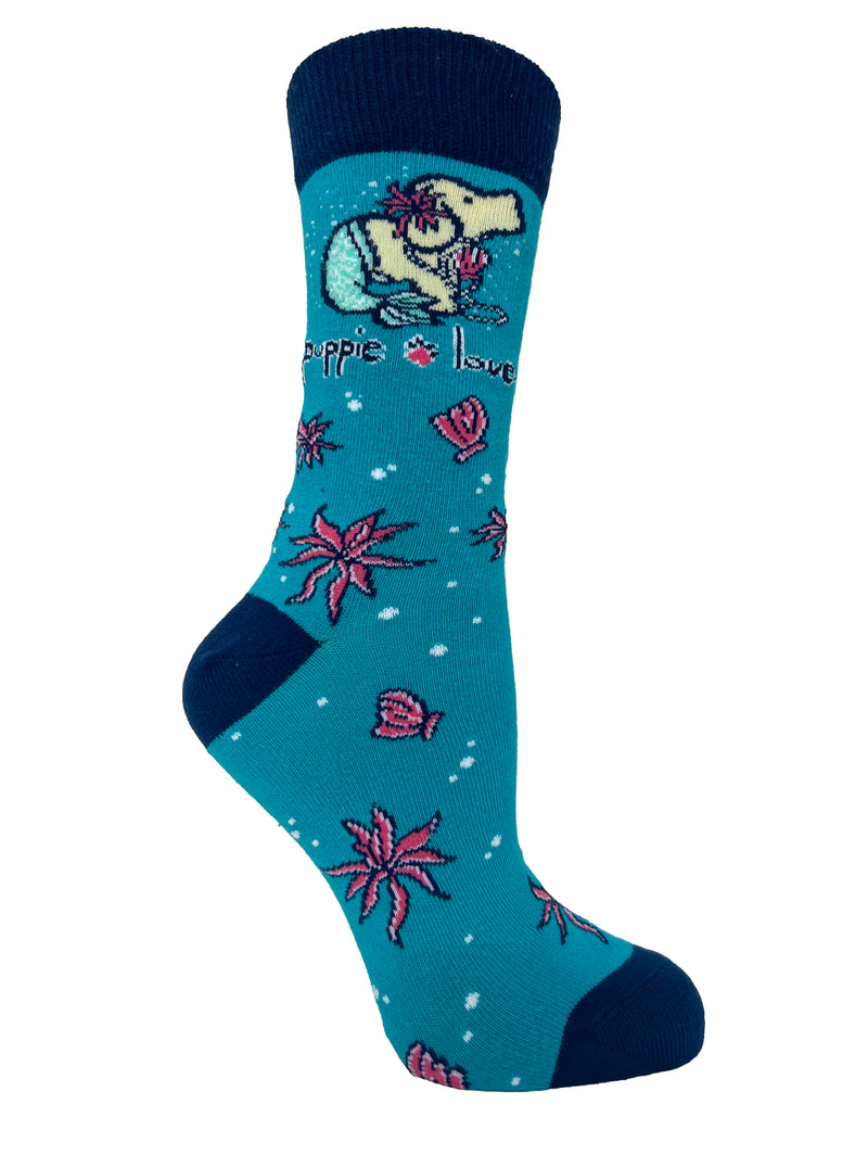 ADULT CREW SOCK, MERMAID PUP - Puppie Love