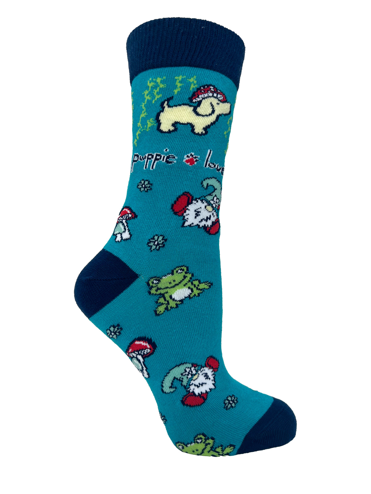 ADULT CREW SOCK, MUSHROOM PUP - Puppie Love