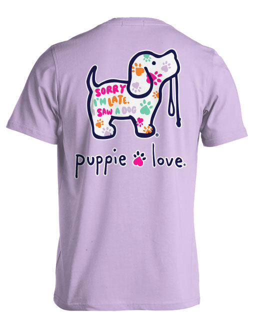 SORRY I'M LATE PATTERN PUP - Puppie Love