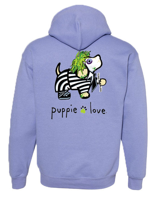 STRIPED SUIT PUP, ADULT HOODIE - Puppie Love