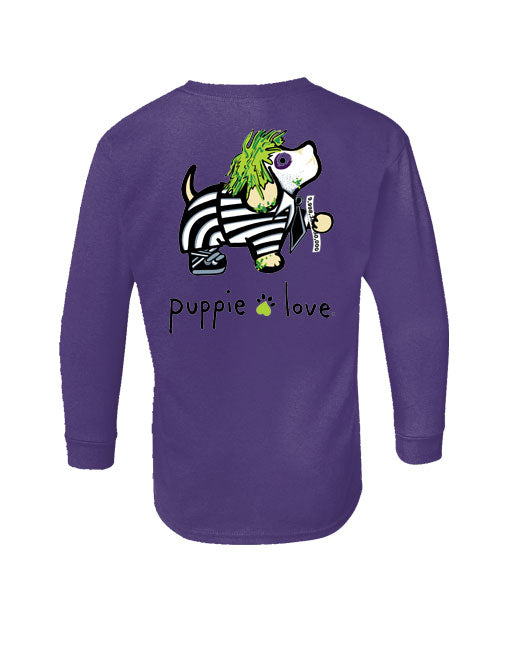 STRIPED SUIT PUP, YOUTH LS - Puppie Love