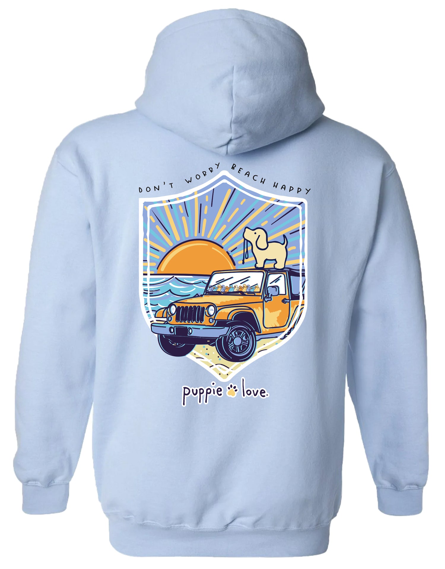 Sunset 4x4 Dog Hoodie - Adventure Pup Sweatshirt | Puppie Love
