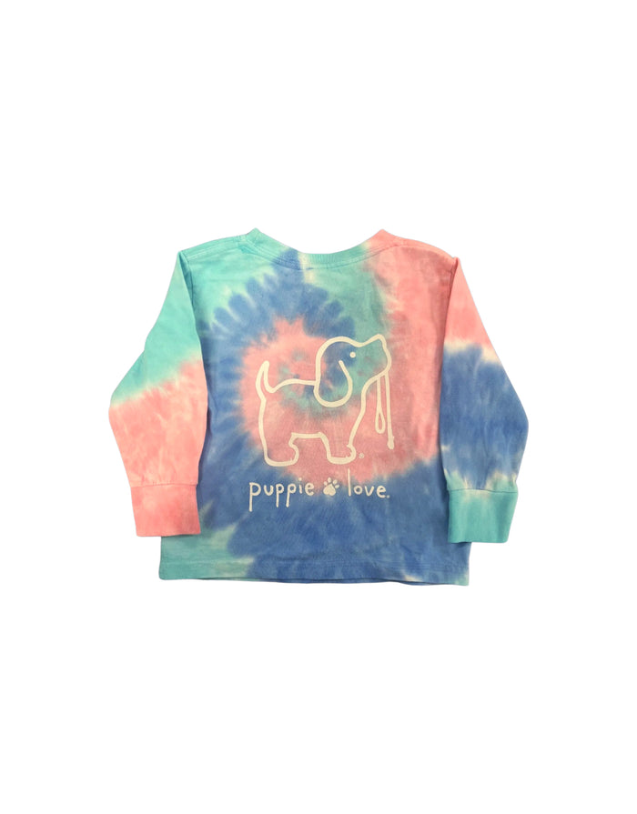 TAFFY TIE DYE PUP, TODDLER LS - Puppie Love