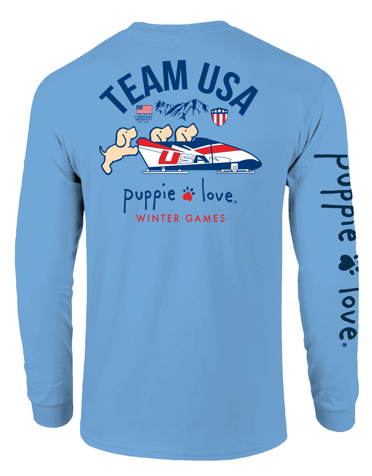 TEAM USA BOBSLED PUP, ADULT LS - Puppie Love