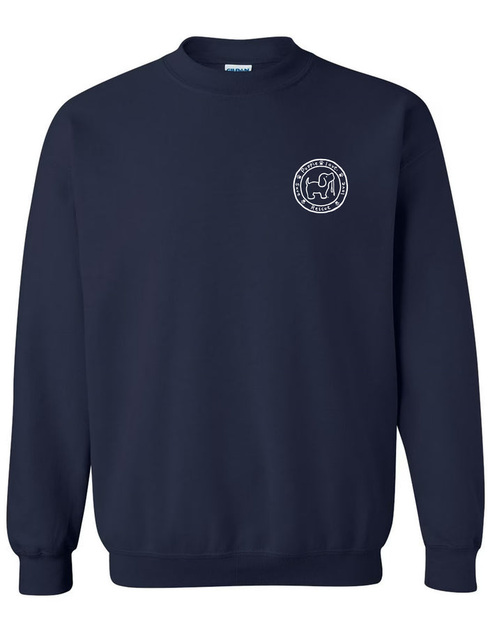 USA FLOWERS PUP, ADULT SWEATSHIRT PUPPIE LOVE