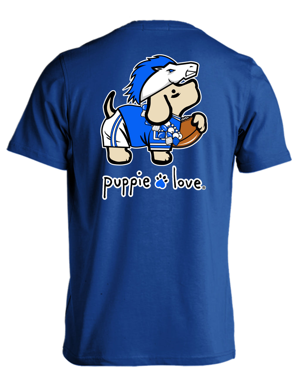 WHITE AND BLUE MASCOT PUP - Puppie Love
