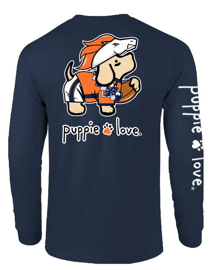 WHITE AND ORANGE MASCOT PUP, ADULT LS (PRINTED TO ORDER) - Puppie Love