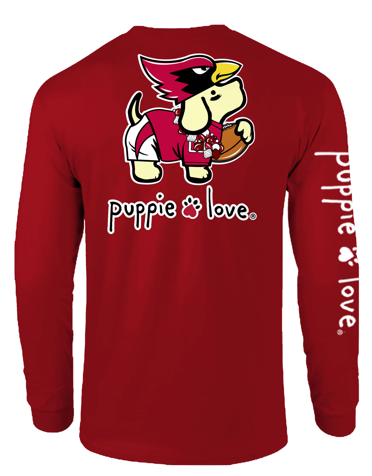 YELLOW AND RED MASCOT PUP, ADULT LS (PRINTED TO ORDER) - Puppie Love