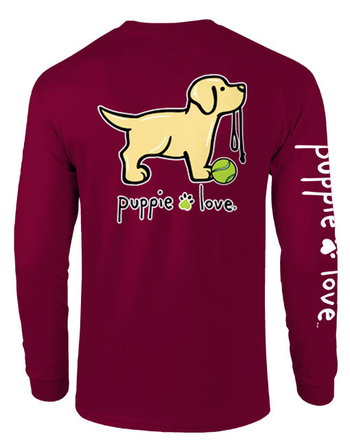 YELLOW LAB PUP, ADULT LS (PRINTED TO ORDER) - Puppie Love