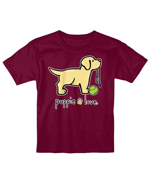 YELLOW LAB PUP, YOUTH SS (PRINTED TO ORDER) - Puppie Love