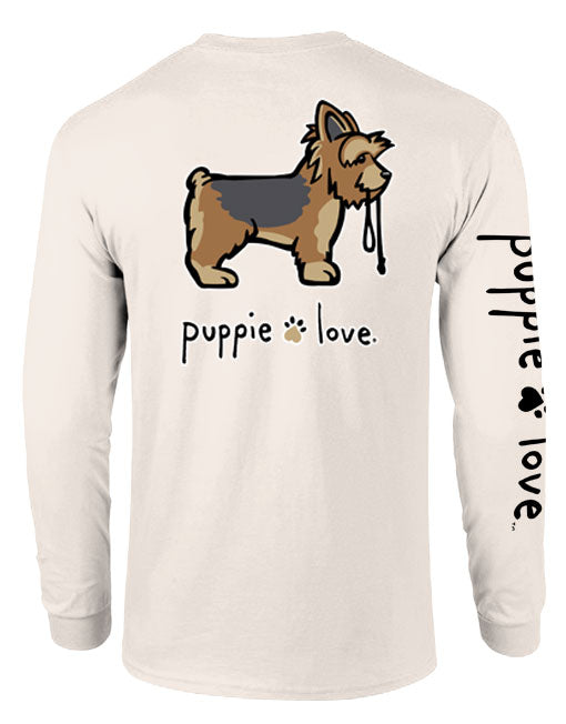 YORKIE PUP, ADULT LS (PRINTED TO ORDER) - Puppie Love