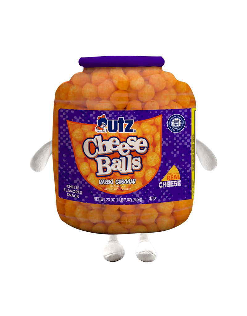 UTZ CHEESE BALL BARREL PLUSH DOG TOY