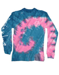 BUBBLE GUM TIE DYE PUP, ADULT LS - Puppie Love