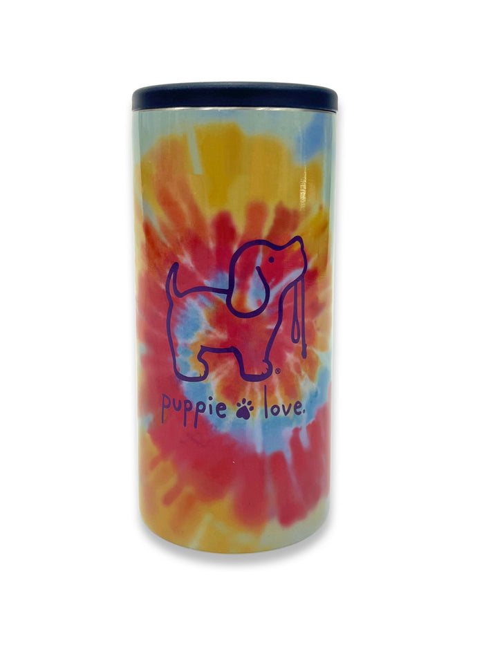 AERIAL TIE DYE SLIM CAN COOLER - Puppie Love