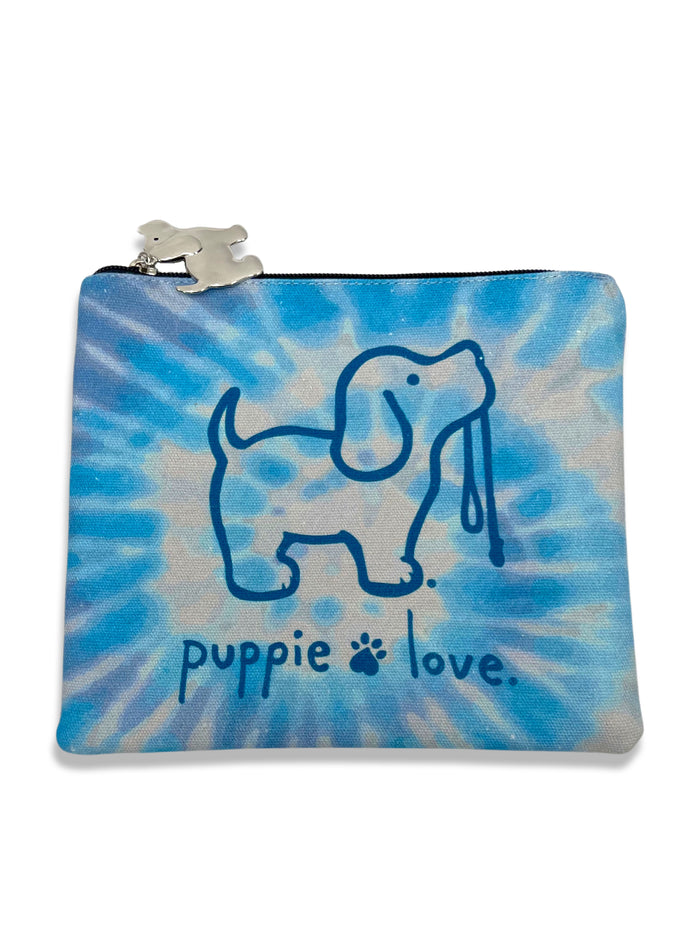 WILDFLOWER TIE DYE ZIPPER POUCH - Puppie Love