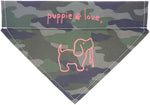 CAMO LOGO PUP PET BANDANA - Puppie Love